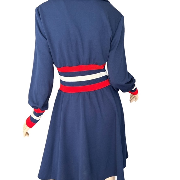 Vintage 70s Collared Babydoll Mod Dress - Picture 6 of 9